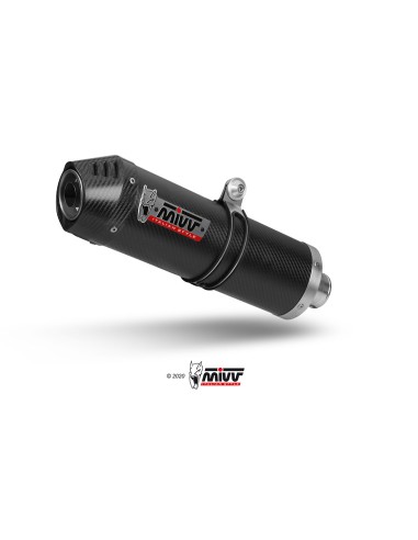 MIVV SLIP-ON OVAL CARBONO CON TAPA CARBONO SUZUKI GSF 650 BANDIT 2005-06