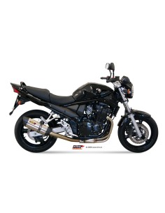 MIVV SLIP-ON SUONO ST. STEEL CON TAPA CARBONO SUZUKI GSF 650 BANDIT 2005-06