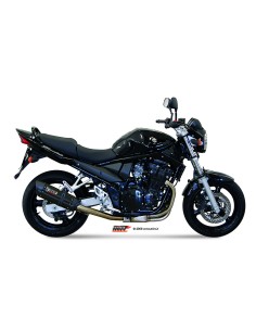 MIVV SLIP-ON SUONO BLACK CON TAPA CARBONO SUZUKI GSF 650 BANDIT 2005-06