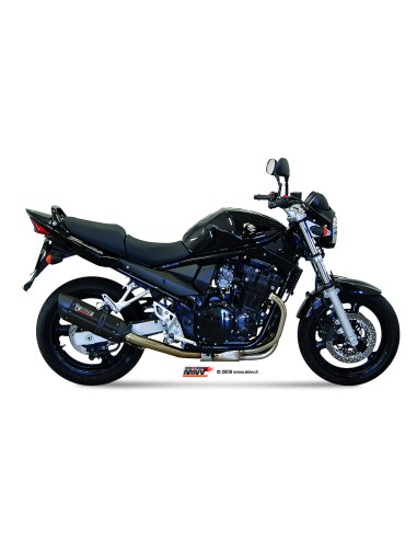MIVV SLIP-ON SUONO BLACK CON TAPA CARBONO SUZUKI GSF 650 BANDIT 2005-06