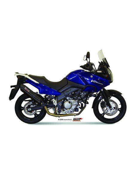MIVV FULL SYSTEM 2X1 SUONO BLACK CON TAPA CARBONO SUZUKI DL V-STROM 650 2004-06