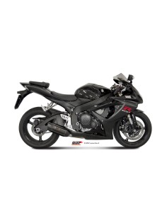 MIVV SLIP-ON SUONO BLACK CON TAPA CARBONO SUZUKI GSX-R 600 / GSX-R 750 2006-07