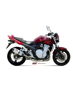 MIVV SLIP-ON SUONO ST. STEEL CON TAPA CARBONO SUZUKI GSF 650 BANDIT 2007-15 / GSX 650 F 2008-15
