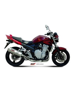 MIVV SLIP-ON OVAL ST. STEEL SUZUKI GSF 650 BANDIT 2007-15 / GSX 650 F 2008-15