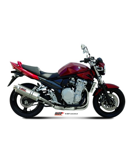 MIVV SLIP-ON OVAL ST. STEEL SUZUKI GSF 650 BANDIT 2007-15 / GSX 650 F 2008-15