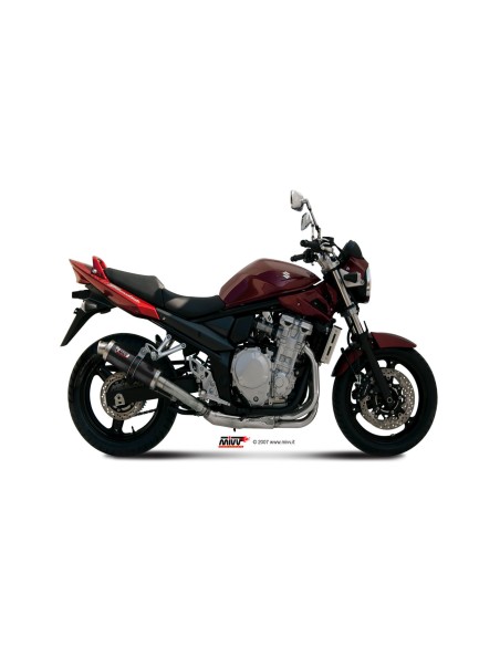 MIVV SLIP-ON GP BLACK SUZUKI GSF 650 BANDIT 2007-15 / GSX 650 F 2008-15