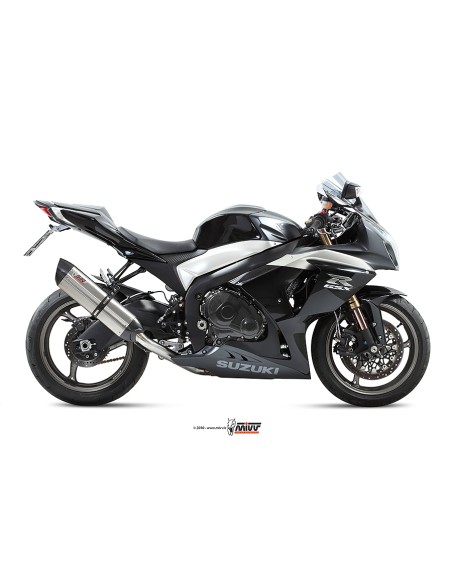 MIVV 2 SLIP-ON SUONO ST. STEEL CON TAPA CARBONO SUZUKI GSX-R 1000 2009-11