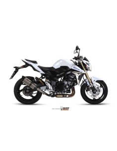 MIVV SLIP-ON SUONO ST. STEEL CON TAPA CARBONO SUZUKI GSR 750 2011-16
