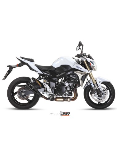 MIVV SLIP-ON DOUBLE GUN BLACK SUZUKI GSR 750 2011-16