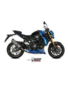 MIVV SLIP-ON SUONO ST. STEEL CON TAPA CARBONO SUZUKI GSX-S 750 2017-20