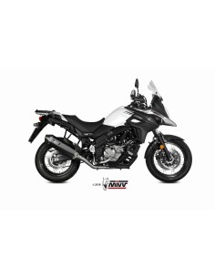 MIVV FULL SYSTEM 2X1 SPEED EDGE BLACK SUZUKI DL V-STROM 650 / XT 2017-24