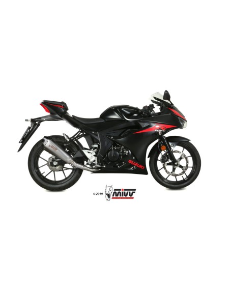 MIVV FULL SYSTEM 1X1 DELTA RACE ST. STEEL SUZUKI GSX-R 125 / GSX-S 125 2017-20