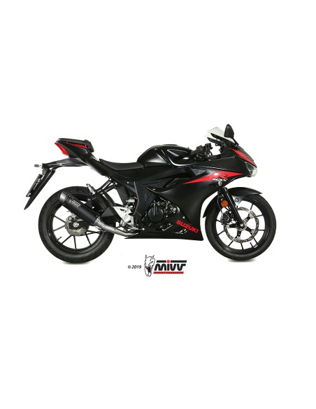 MIVV FULL SYSTEM 1X1 GP PRO BLACK SUZUKI GSX-R 125  / GSX-S 125 2017-20