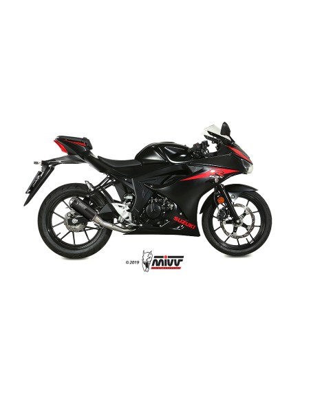 MIVV FULL SYSTEM 1X1 MK3 BLACK SUZUKI GSX-R 125 / GSX-S 125  2017-20