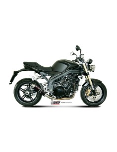 MIVV SLIP-ON GP BLACK TRIUMPH SPEED TRIPLE 2007-10