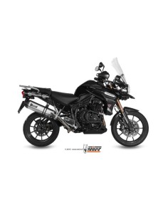 MIVV SLIP-ON SPEED EDGE ST. STEEL CON TAPA CARBONO TRIUMPH TIGER EXPLORER 1200 2012-15