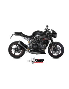 MIVV SLIP-ON DELTA RACE BLACK TRIUMPH SPEED TRIPLE R / S / RS 2018-20