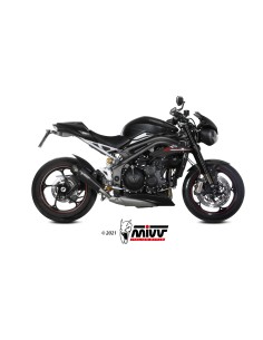 MIVV SLIP-ON X-M5 BLACK TRIUMPH SPEED TRIPLE R / S / RS 2018-20