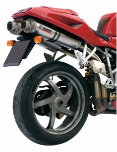MIVV 2 SLIP-ON OVAL TITAN DUCATI 748 1994-03 / 916 1994-98 / 996 1994-01 / 998 1994-01