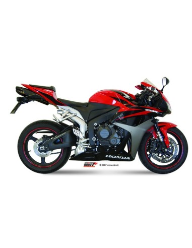 MIVV SLIP-ON SUONO BLACK CON TAPA CARBONO HONDA CBR 600 RR 2007-12 / CBR 600 RR 2013-16