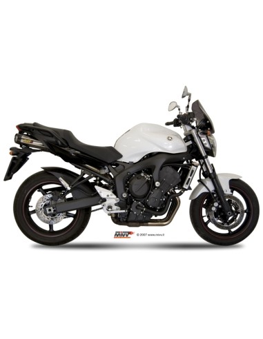 MIVV 2 SLIP-ON SUONO ST. STEEL CON TAPA CARBONO YAMAHA FZ6 / FZ6 FAZER 2004-11