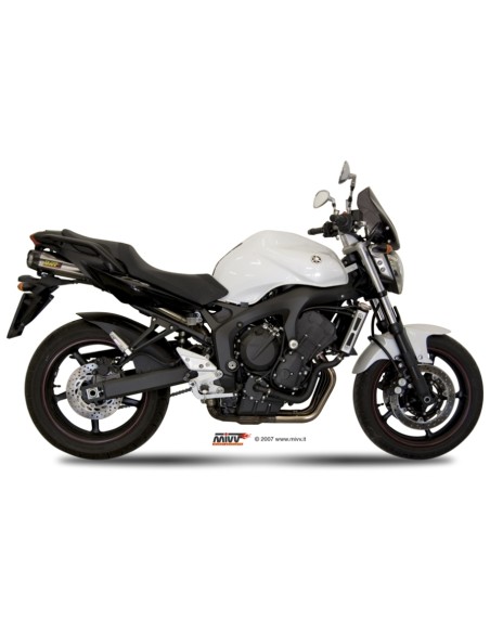 MIVV 2 SLIP-ON SUONO ST. STEEL CON TAPA CARBONO YAMAHA FZ6 / FZ6 FAZER 2004-11