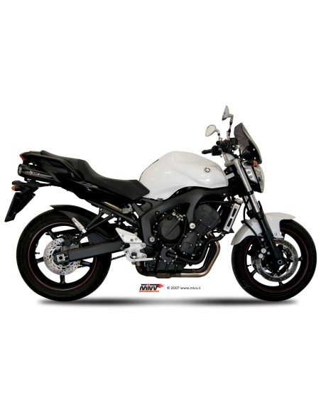 MIVV 2 SLIP-ON SUONO BLACK CON TAPA CARBONO YAMAHA FZ6 / FZ6 FAZER 2004-11