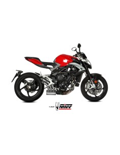 MIVV SLIP-ON SPEED EDGE ST. STEEL MV AGUSTA BRUTALE 800 RR 2017-24