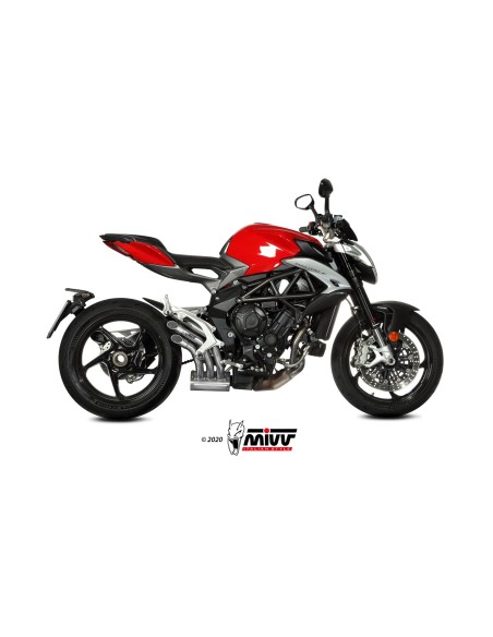 MIVV SLIP-ON SPEED EDGE ST. STEEL MV AGUSTA BRUTALE 800 RR 2017-24