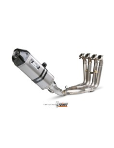 MIVV FULL SYSTEM 4X2X1 SPEED EDGE ST. STEEL CON TAPA CARBONO BMW S 1000 RR 2010-14