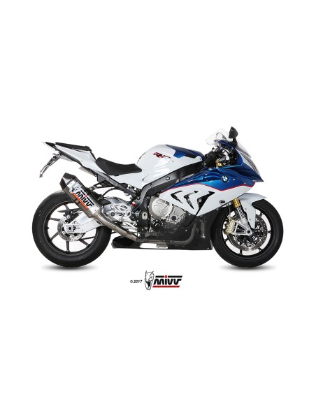 MIVV FULL SYSTEM 4X2X1 SPEED EDGE ST. STEEL CON TAPA CARBONO BMW S 1000 RR 2015-16