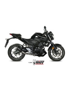 MIVV FULL SYSTEM 2X1 MK3 BLACK YAMAHA YZF R25 2015-24 / MT-03 2016-24 / R3 2015-24