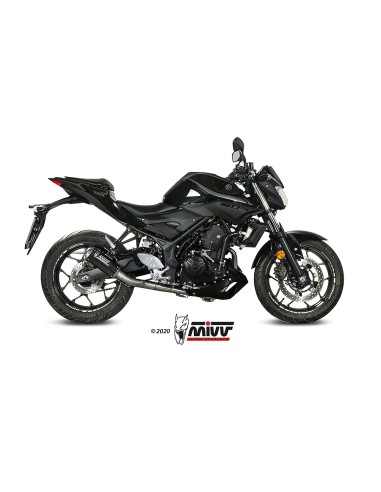MIVV FULL SYSTEM 2X1 MK3 CARBONO YAMAHA YZF R25 2015-24 / MT-03 2016-24 / R3 2015-24