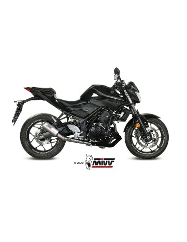 MIVV FULL SYSTEM 2X1 MK3 ST. STEEL YAMAHA YZF R25 2015-24 / MT-03 2016-24 / R3 2015-24