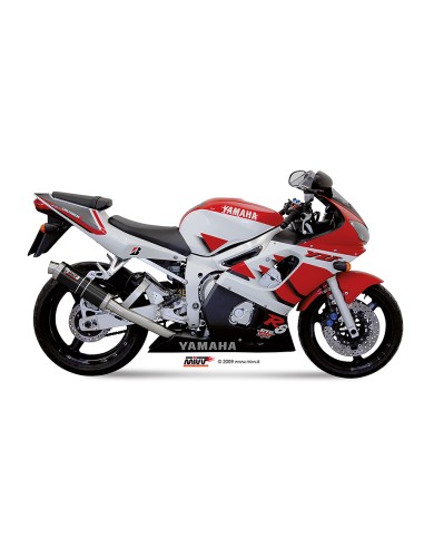 MIVV SLIP-ON GP BLACK YAMAHA YZF 600 R6 1999-02