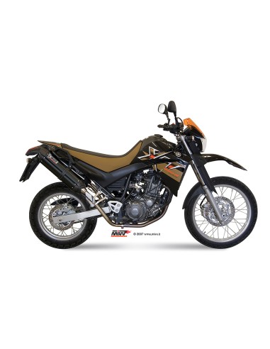 MIVV 2 SLIP-ON SUONO BLACK CON TAPA CARBONO YAMAHA XT 660 X/R 2004-16