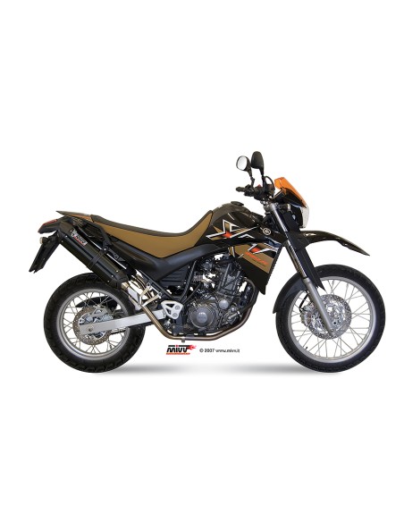 MIVV 2 SLIP-ON SUONO BLACK CON TAPA CARBONO YAMAHA XT 660 X/R 2004-16