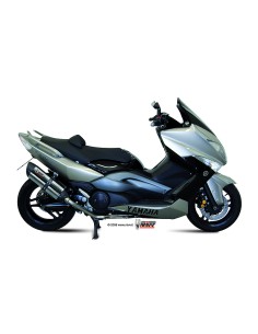 MIVV FULL SYSTEM 2X1 SUONO ST. STEEL CON TAPA CARBONO YAMAHA T-MAX 500 2008-11