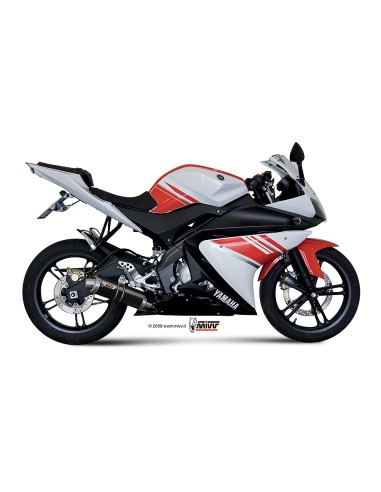MIVV FULL SYSTEM 1X1 GP BLACK YAMAHA YZF R125 2008-13