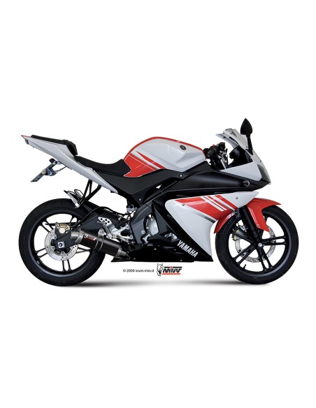 MIVV FULL SYSTEM 1X1 GP BLACK YAMAHA YZF R125 2008-13