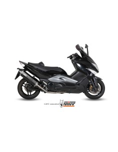 MIVV FULL SYSTEM 2X1 SPEED EDGE BLACK YAMAHA T-MAX 500 2008-11