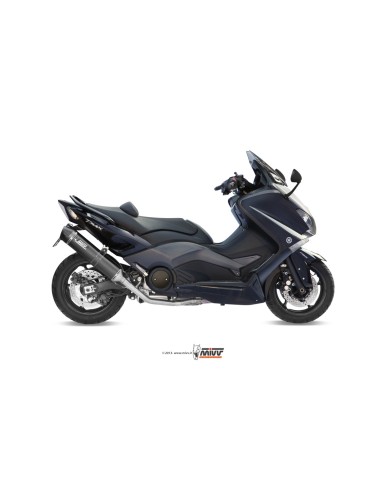 MIVV FULL SYSTEM 2X1 STRONGER BLACK YAMAHA T-MAX 530 2012-16
