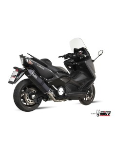 MIVV FULL SYSTEM 2X1 SPEED EDGE BLACK YAMAHA T-MAX 530 2012-16