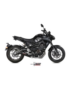 MIVV FULL SYSTEM 3X1 OVAL CARBONO CON TAPA CARBONO YAMAHA MT-09 / FZ-09 2013-20