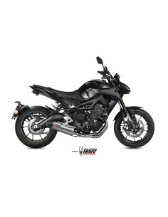 MIVV FULL SYSTEM 3X1 OVAL TITAN CON TAPA CARBONO YAMAHA MT-09 / FZ-09 2013-20