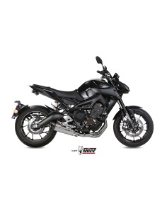 MIVV FULL SYSTEM 3X1 SUONO ST. STEEL CON TAPA CARBONO YAMAHA MT-09 / FZ-09 2013-20