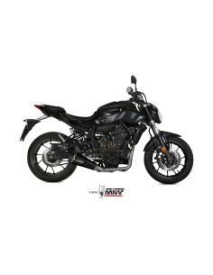 MIVV FULL SYSTEM 2X1 DELTA RACE BLACK YAMAHA MT-07 / FZ-07 2014-20