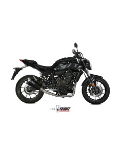 MIVV FULL SYSTEM 2X1 DELTA RACE BLACK YAMAHA MT-07 / FZ-07 2014-24