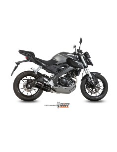 MIVV FULL SYSTEM 1X1 SUONO BLACK CON TAPA CARBONO YAMAHA MT-125 2015-19 / YZF R125 2014-18