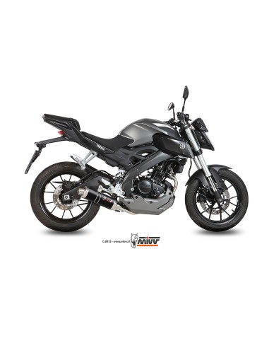 MIVV FULL SYSTEM 1X1 GP BLACK YAMAHA MT-125 2015-19 / YZF R125 2014-18